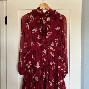 Floral Red Dress Kate spade